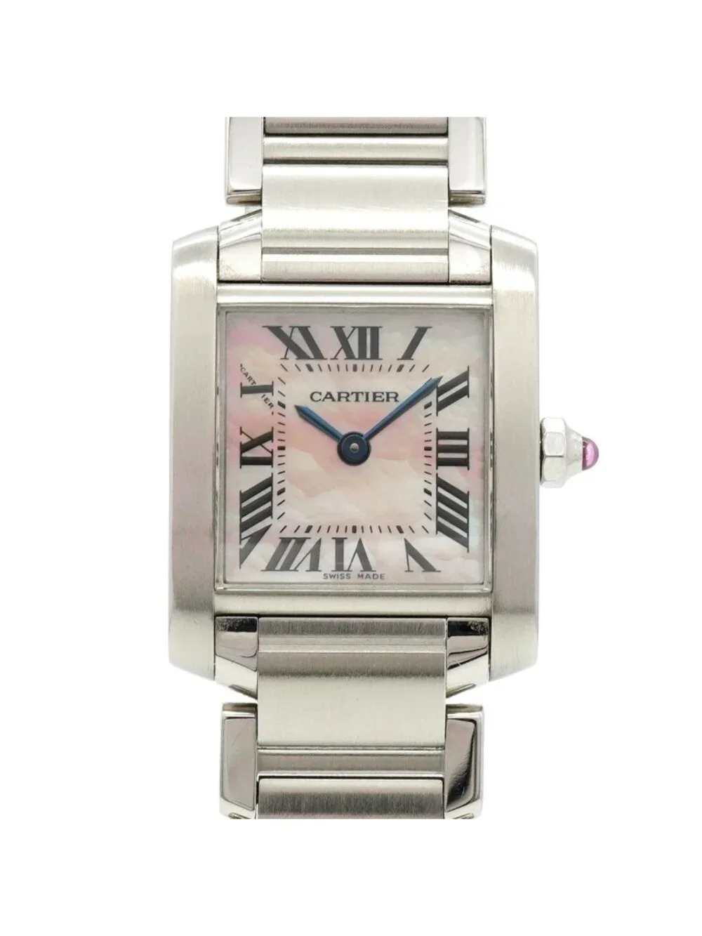 Cartier Tank Francaise SM Pink Dial Watch